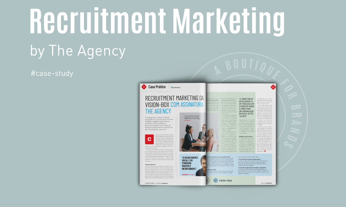 Recruitment Marketing Vision-Box, Recruitment Marketing Vision-Box com assinatura da The Agency